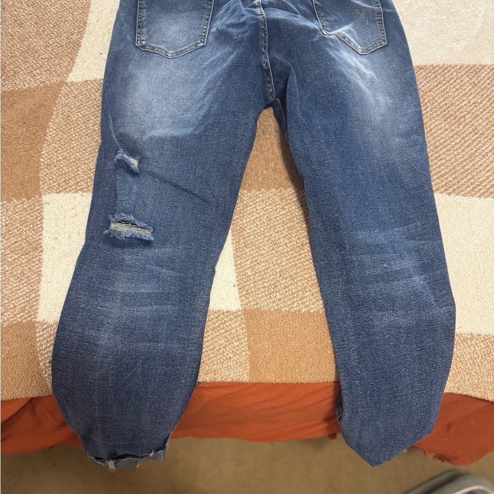 Distressed Blue Jeans - Picture 2 of 2